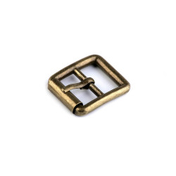 Metal buckle, pulling hole 20 mm - Vintage brass (1 Piece)