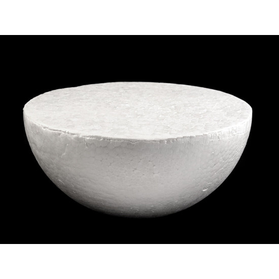 Półkula styropianowa ø19 cm - White (1 Sztuka)