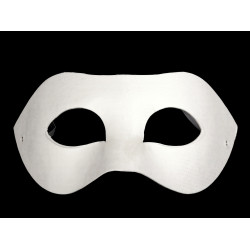 Carnival / masquerade eye mask - for diy - White (1 Piece)
