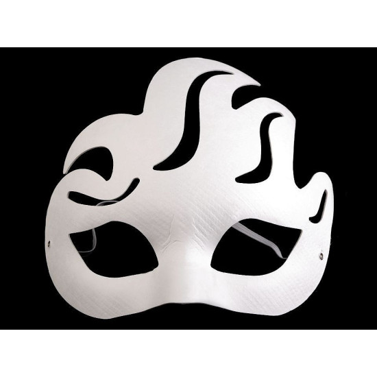 Carnival / masquerade eye mask - for diy - White (1 Piece) Carnival / masquerade eye mask - for diy - White (1 Piece)