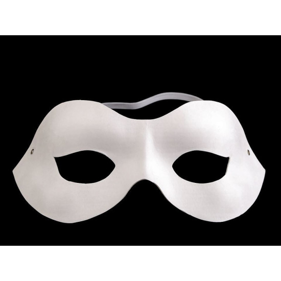 Carnival / masquerade eye mask - for diy - White (1 Piece) Carnival / masquerade eye mask - for diy - White (1 Piece)