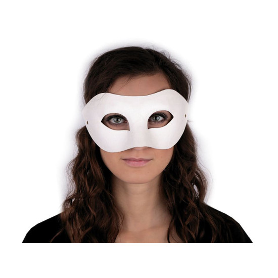 Carnival / masquerade eye mask - for diy - White (1 Piece) Carnival / masquerade eye mask - for diy - White (1 Piece)