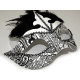 Carnival / masquerade eye mask - for diy - White (1 Piece) Carnival / masquerade eye mask - for diy - White (1 Piece)