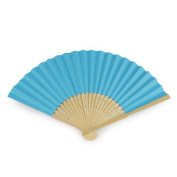 Abanico de papel para manualidades 21x36 cm - Luz azul (1 Pieza)