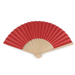 Abanico de papel para manualidades 21x36 cm - Rojo (1 Pieza)
