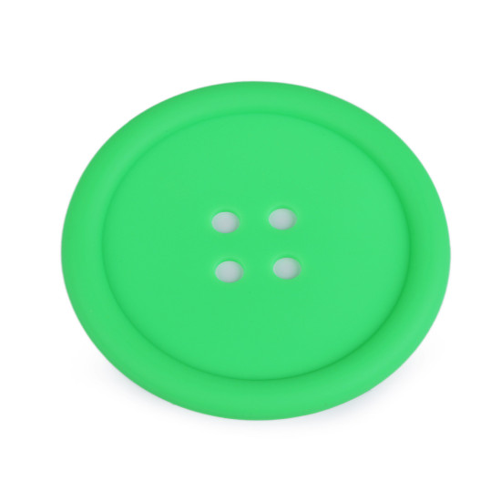 Cup coaster silicone button ø9 cm - Light green (40 Pieces) Cup coaster silicone button ø9 cm - Light green (40 Pieces)