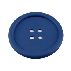 Cup coaster silicone button ø9 cm - Blue sapphire (1 Piece)