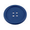 Dessous de tasse bouton en silicone, ø 9 cm - Bleu saphire (1 Pièce)