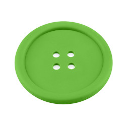 Cup coaster silicone button ø9 cm - Light green (1 Piece)