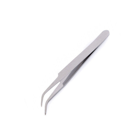 Pęseta metalowa długość 11,5 cm zagięta - Nikiel (1 Sztuka) Pęseta metalowa długość 11,5 cm zagięta - Nikiel (1 Sztuka)