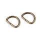 D-ring width 12 mm - Nickel (20 Pieces)