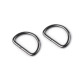 D-ring width 12 mm - Nickel (20 Pieces)