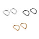 D-ring width 12 mm - Nickel (20 Pieces)