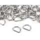 D-ring width 12 mm - Nickel (20 Pieces)