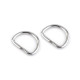 D-ring width 12 mm - Nickel (20 Pieces)