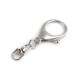 Karabińczyk metalowy z krętlikiem 24x55 mm - Nikiel (2 Sztuki)