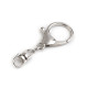 Karabińczyk metalowy z krętlikiem 24x55 mm - Nikiel (2 Sztuki)