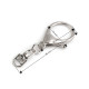 Karabińczyk metalowy z krętlikiem 24x55 mm - Nikiel (2 Sztuki)