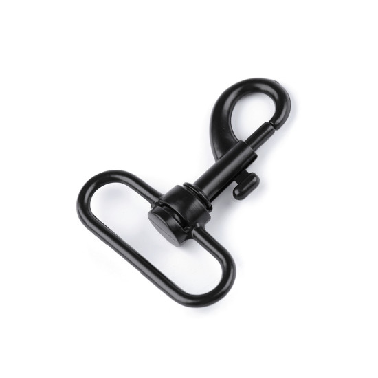 Karabińczyk metalowy z krętlikiem, otwór do przewlekania 32 mm - Złoty (1 Sztuka) Karabińczyk metalowy z krętlikiem, otwór do przewlekania 32 mm - Złoty (1 Sztuka)