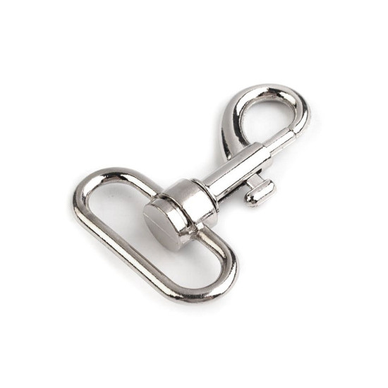 Karabińczyk metalowy z krętlikiem, otwór do przewlekania 32 mm - Złoty (1 Sztuka) Karabińczyk metalowy z krętlikiem, otwór do przewlekania 32 mm - Złoty (1 Sztuka)