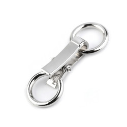Decorative buckle closure clasp 21x60 mm - Nickel (1 Pair)