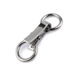 Decorative buckle closure clasp 21x60 mm - Black nickel (1 Pair)