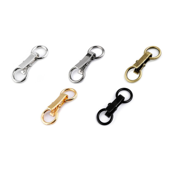 Decorative buckle closure clasp 21x60 mm - Black varnish (10 Pairs) Decorative buckle closure clasp 21x60 mm - Black varnish (10 Pairs)