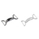 Decorative buckle closure clasp, pulling hole 25 mm - Nickel (10 Pairs) Decorative buckle closure clasp, pulling hole 25 mm - Nickel (10 Pairs)