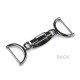 Decorative buckle closure clasp, pulling hole 25 mm - Nickel (10 Pairs) Decorative buckle closure clasp, pulling hole 25 mm - Nickel (10 Pairs)