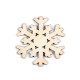 Fiocco di neve, in legno - Bianco (20 Pezzi) Fiocco di neve, in legno - Bianco (20 Pezzi)