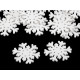 Fiocco di neve, in legno - Bianco (20 Pezzi) Fiocco di neve, in legno - Bianco (20 Pezzi)