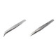 Pęseta metalowa prosta, zagięta długość 12,5 cm - Nikiel (30 Sztuki) Pęseta metalowa prosta, zagięta długość 12,5 cm - Nikiel (30 Sztuki)
