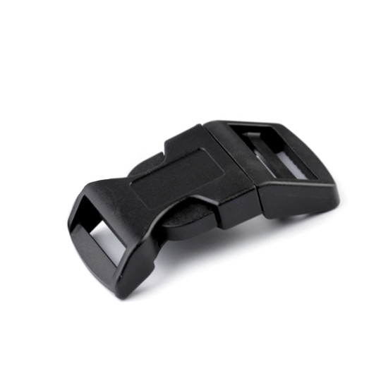 Boucle à déclenchement latéral avec réglage de sangle, largeur 25 mm - Noir (100 Ensembles) Boucle à déclenchement latéral avec réglage de sangle, largeur 25 mm - Noir (100 Ensembles)
