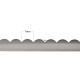Nożyczki zygzak długość 23 cm łuki - Czarny (3 Sztuki) Nożyczki zygzak długość 23 cm łuki - Czarny (3 Sztuki)