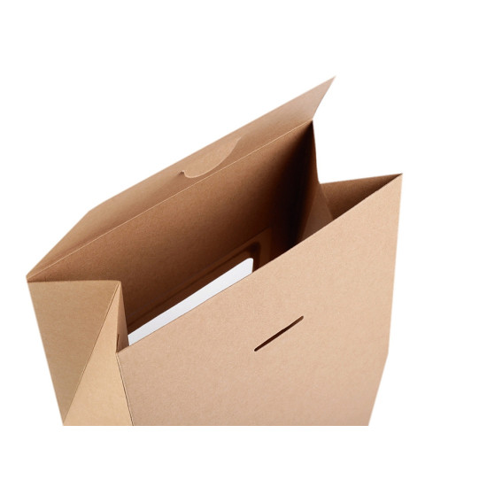 Paper bag with see-through window - Natural brown (10 Pieces) Paper bag with see-through window - Natural brown (10 Pieces)