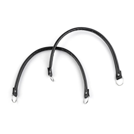 Anses de sac à main en éco-cuir, longueur 48-50 cm - Noir (4 Pièces) Anses de sac à main en éco-cuir, longueur 48-50 cm - Noir (4 Pièces)