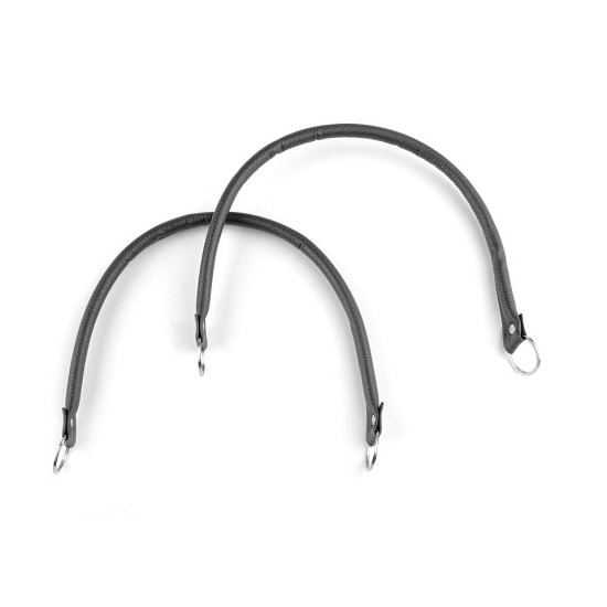 Anses de sac à main en éco-cuir, longueur 48-50 cm - Noir (4 Pièces) Anses de sac à main en éco-cuir, longueur 48-50 cm - Noir (4 Pièces)