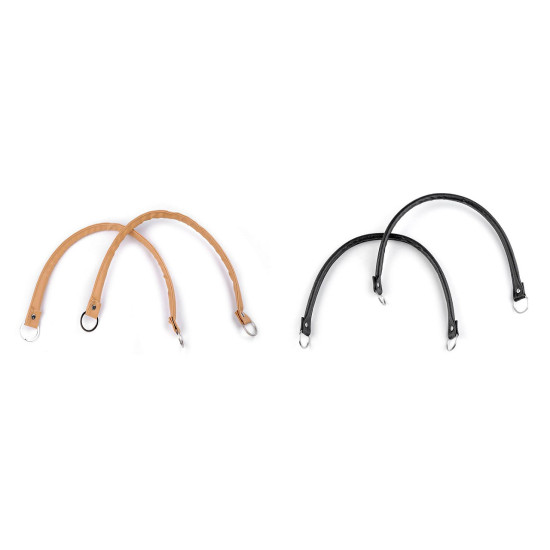 Anses de sac à main en éco-cuir, longueur 48-50 cm - Noir (4 Pièces) Anses de sac à main en éco-cuir, longueur 48-50 cm - Noir (4 Pièces)
