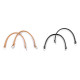 Anses de sac à main en éco-cuir, longueur 48-50 cm - Noir (4 Pièces) Anses de sac à main en éco-cuir, longueur 48-50 cm - Noir (4 Pièces)