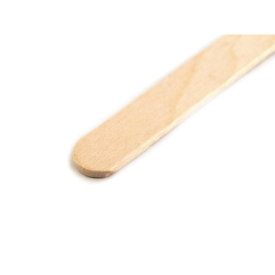 Wooden crafting spatula / natural sticks 0.9x11.4 cm small - Ivory (3000 Pieces)