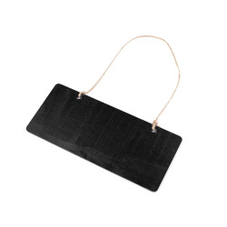 Ardoise avec cordon - Noir (1 Pièce)