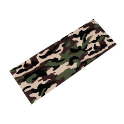 Camouflage iron-on patches 17x43 cm - Natural medium (1 Piece)