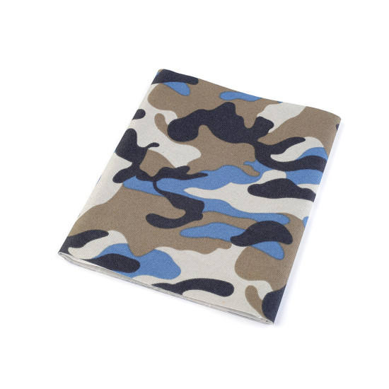 Camouflage iron-on patches 17x43 cm - Natural medium (20 Pieces)