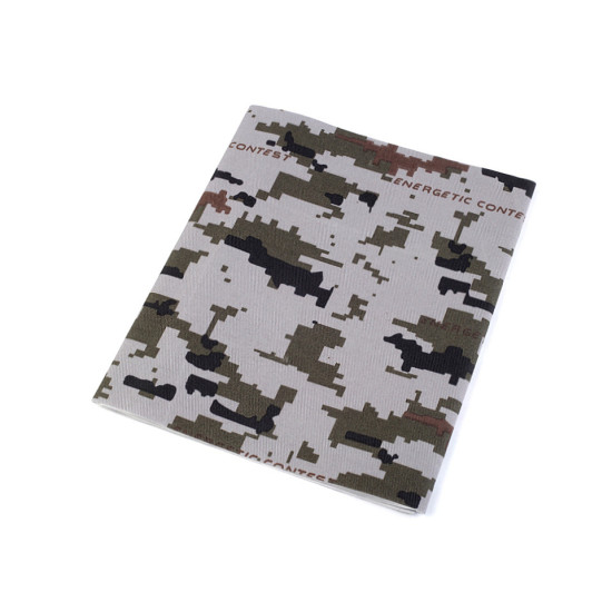 Camouflage iron-on patches 17x43 cm - Natural medium (20 Pieces)