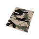 Camouflage iron-on patches 17x43 cm - Natural medium (20 Pieces)