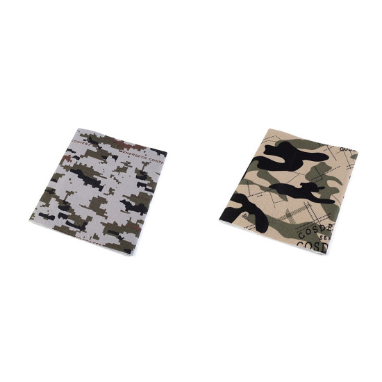 Camouflage iron-on patches 17x43 cm - Natural medium (20 Pieces)