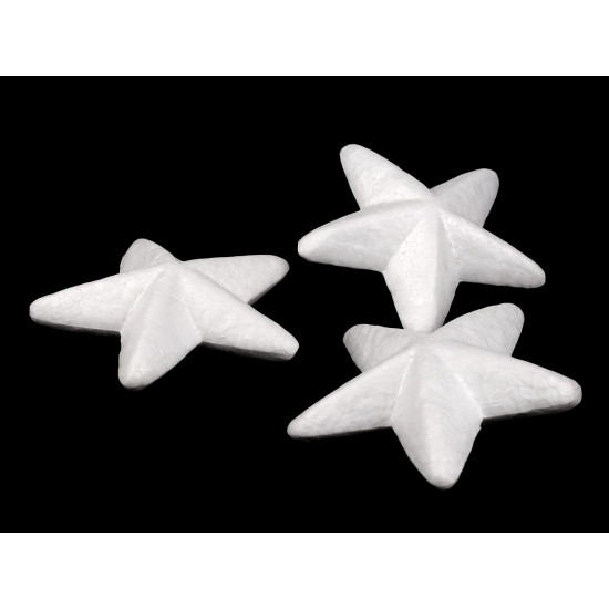 Csillag 3d ø8,5 cm polisztirol - Fehér (100 Darabok) Csillag 3d ø8,5 cm polisztirol - Fehér (100 Darabok)