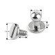 Butoni cu șurub pentru pielarie, ø4 mm - Auriu clasic (5 Perechi) Butoni cu șurub pentru pielarie, ø4 mm - Auriu clasic (5 Perechi)
