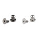 Screw in button head nail rivets ø6 mm - Black nickel (100 Pairs) Screw in button head nail rivets ø6 mm - Black nickel (100 Pairs)