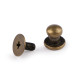 Screw in button head nail rivets ø6 mm - Black nickel (100 Pairs) Screw in button head nail rivets ø6 mm - Black nickel (100 Pairs)